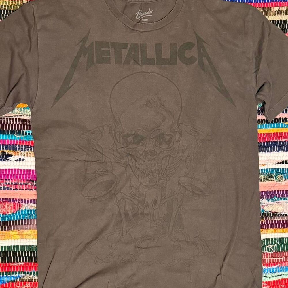 Bravado Men's Brown and Grey T-shirt